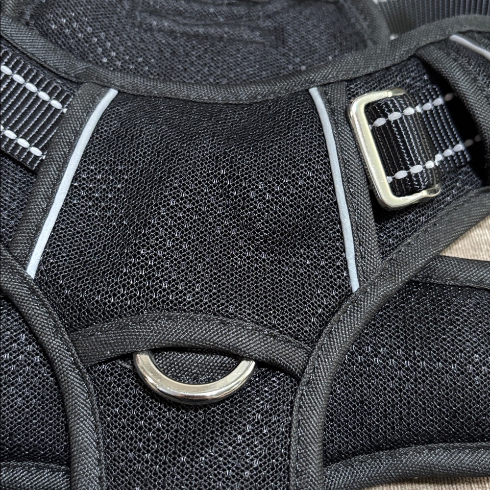 Barkbay Black Dog Harness with Reflective Stripes, size large, NWOT. - Picture 6 of 16